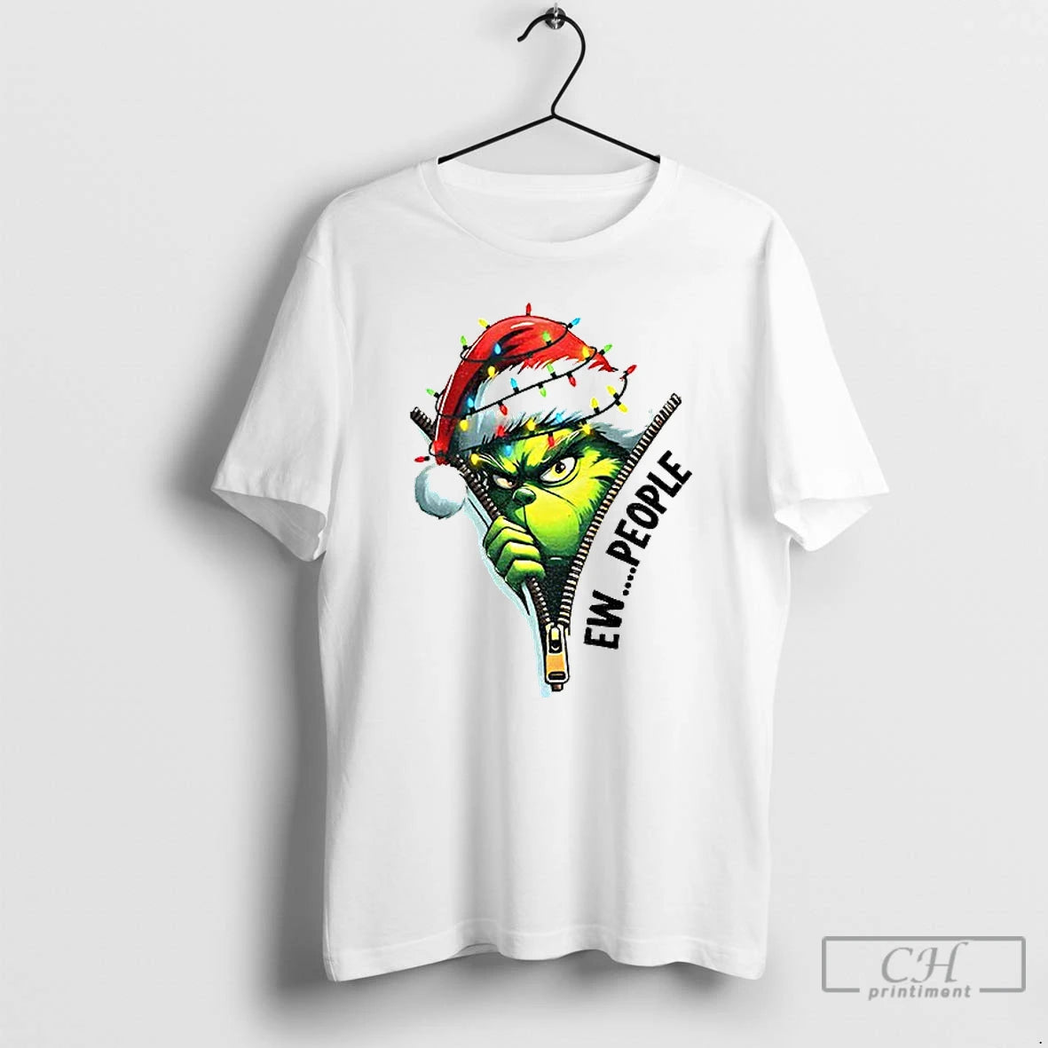 Classic Grinch Ew People Green Mean Guy Xmas Shirt Hoodie Sweatshirt | PurePodTees.com