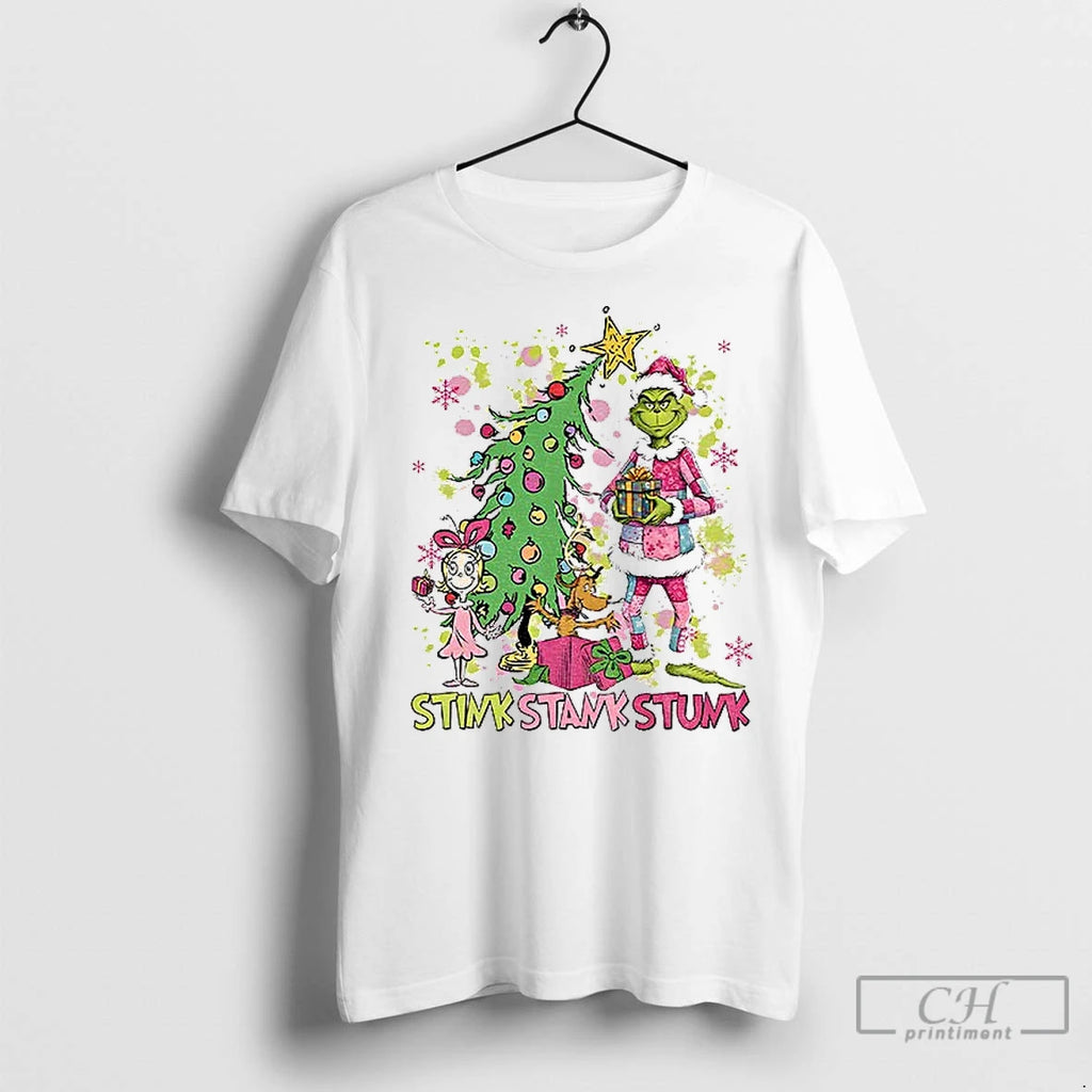 Classic Grinch Santa Hat Stink Stank Stunk Merry Christmas