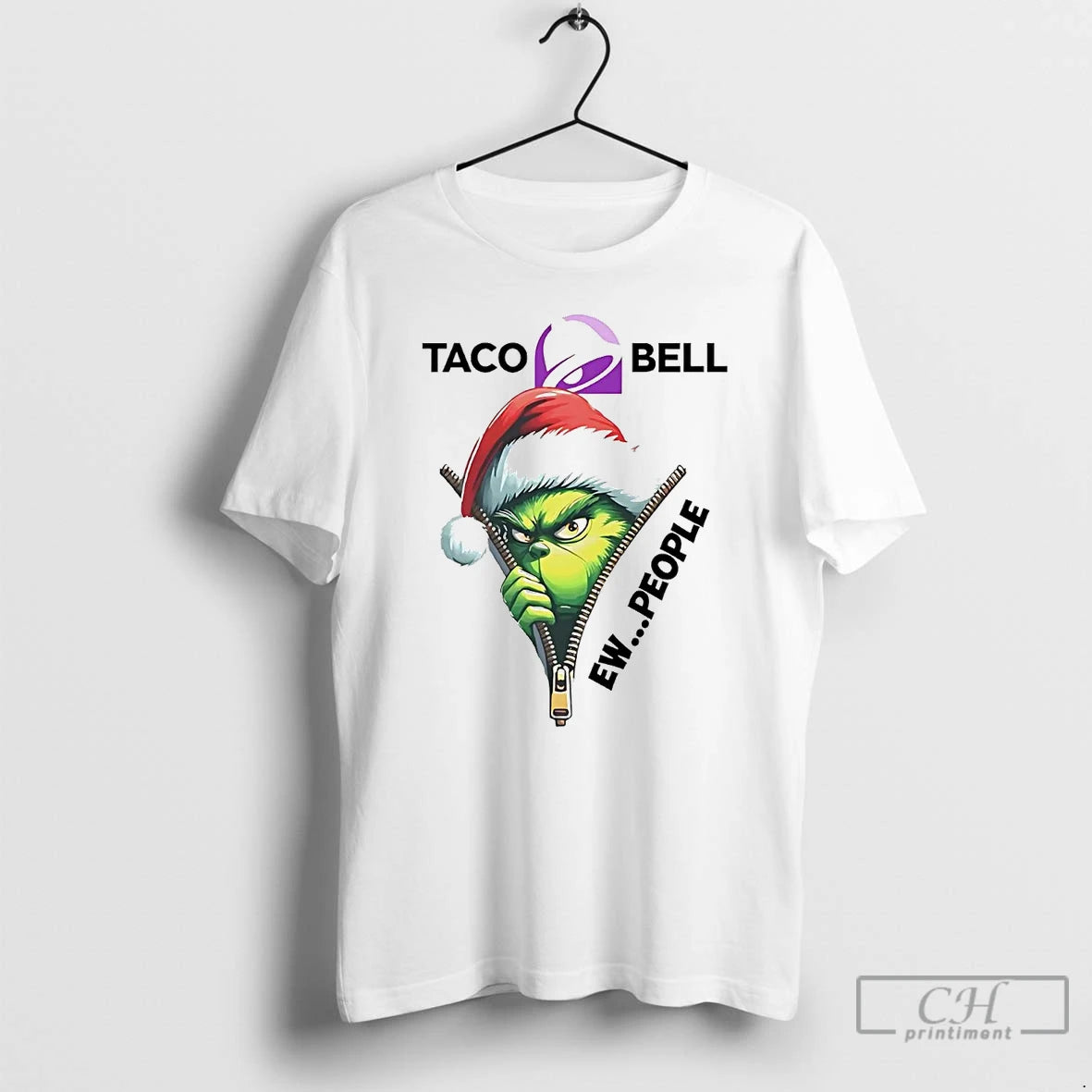 Classic Grinch Taco Bell Ew People Christmas T Shirts Hoodie Sweatshirt | PurePodTees.com