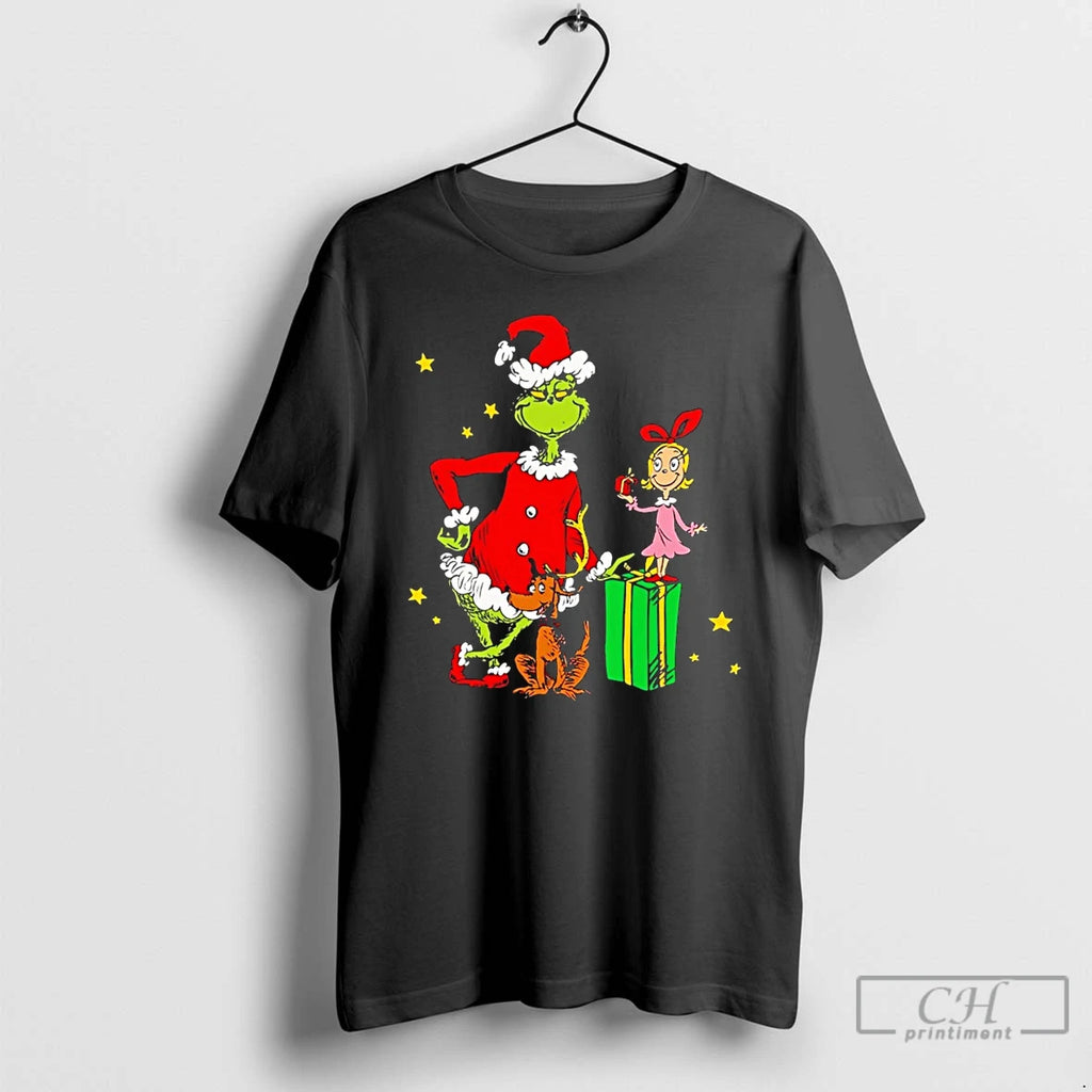 Classic Grinch And Cindy Lou Who Grinchmas T Shirts