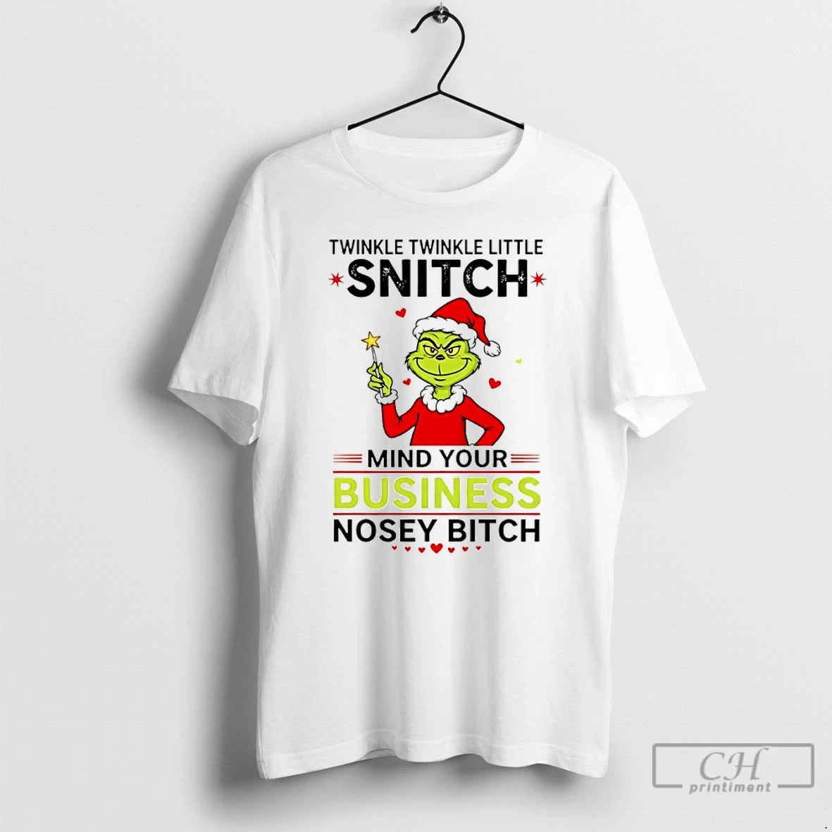 Classic Grinch Twinkle Twinkle Little Snitch Mind Your Business Nosey Bitch Shirt Hoodie Sweatshirt | PurePodTees.com