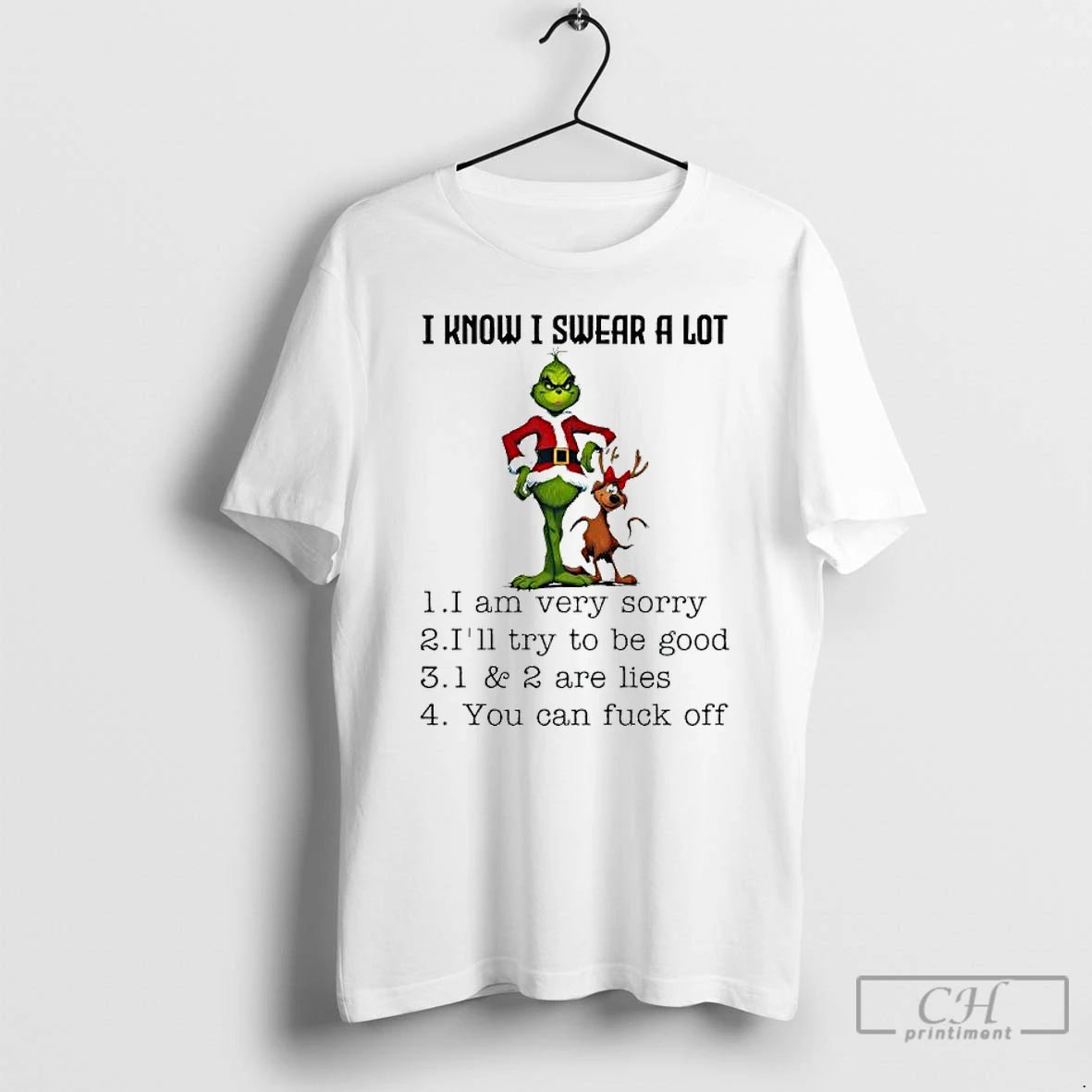 Classic Grind Christmas I Know I Swear A Lot I Am Very Sorry T Shirts Hoodie Sweatshirt | PurePodTees.com