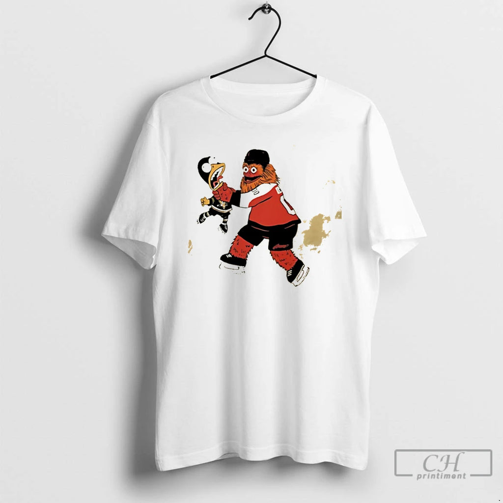 Classic Gritty Philadelphia Flyers Pittsburgh Penguins Mascots Hockey Playoffs