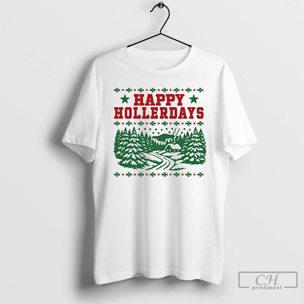 Classic Happy Hollerdays Christmas 2025 Shirt Hoodie Sweatshirt | PurePodTees.com