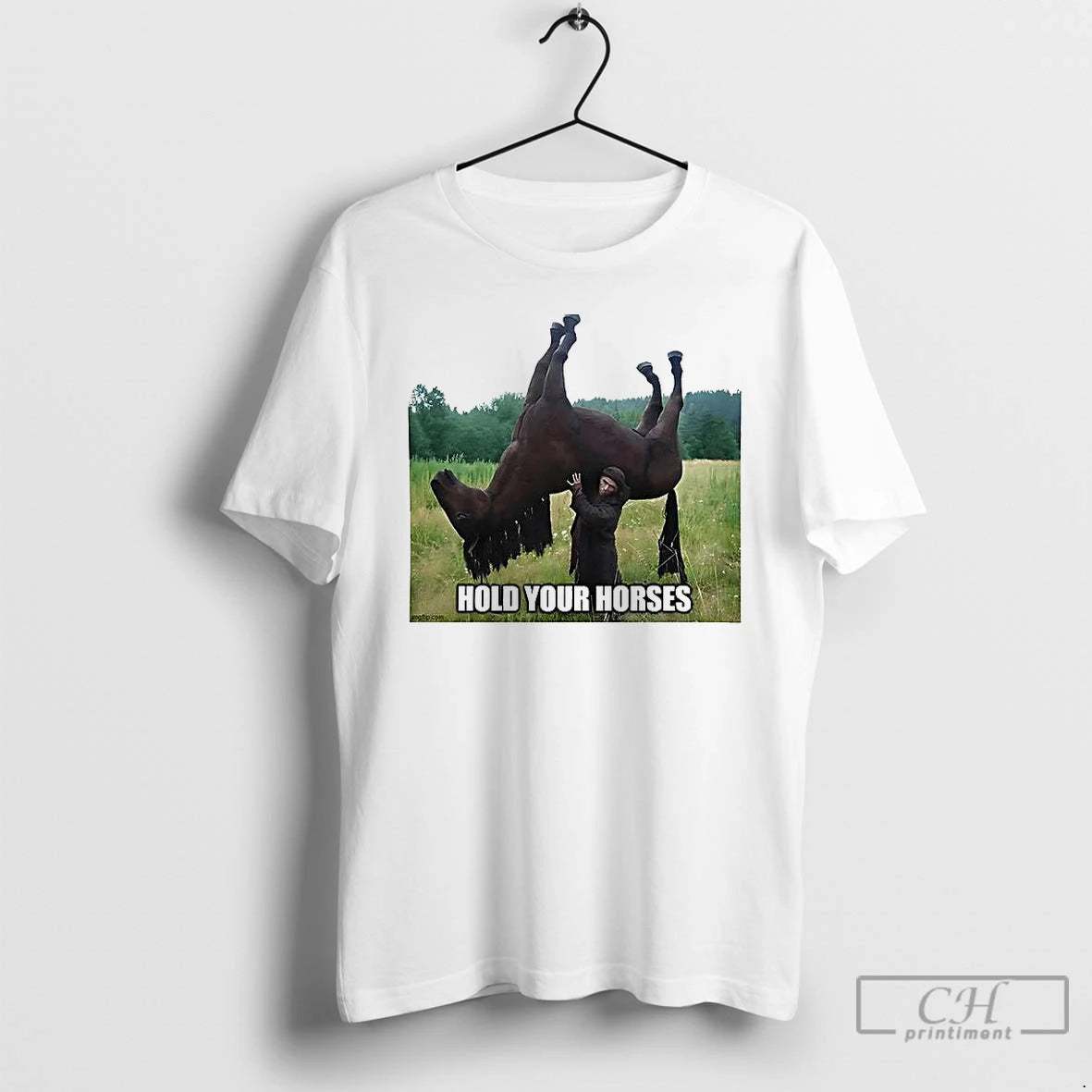 Classic Hold Your Horses Meme Shirt Hoodie Sweatshirt | PurePodTees.com