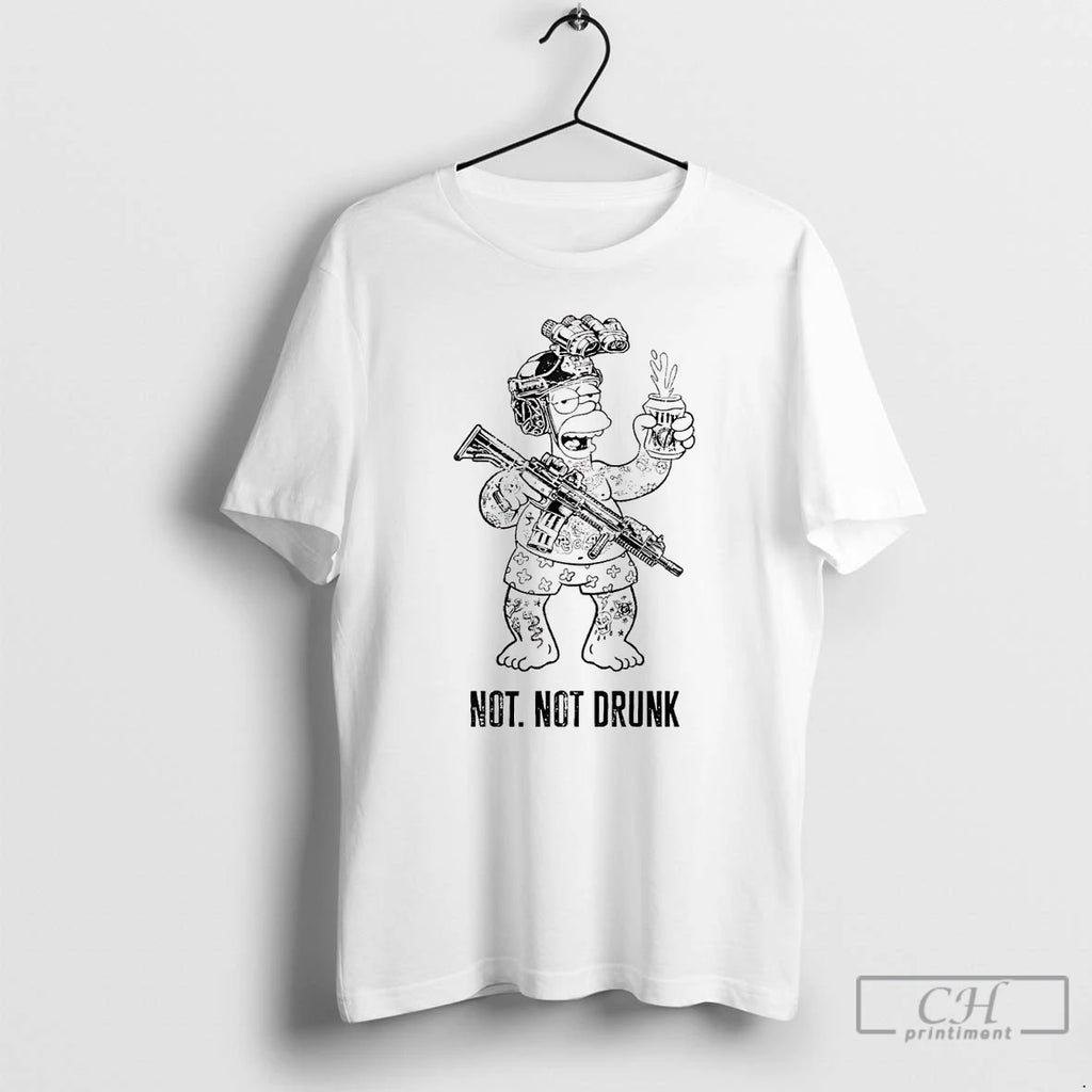 Classic Homer Simpson Not Not Drunk Lite Beer T Shirts Hoodie Sweatshirt | PurePodTees.com