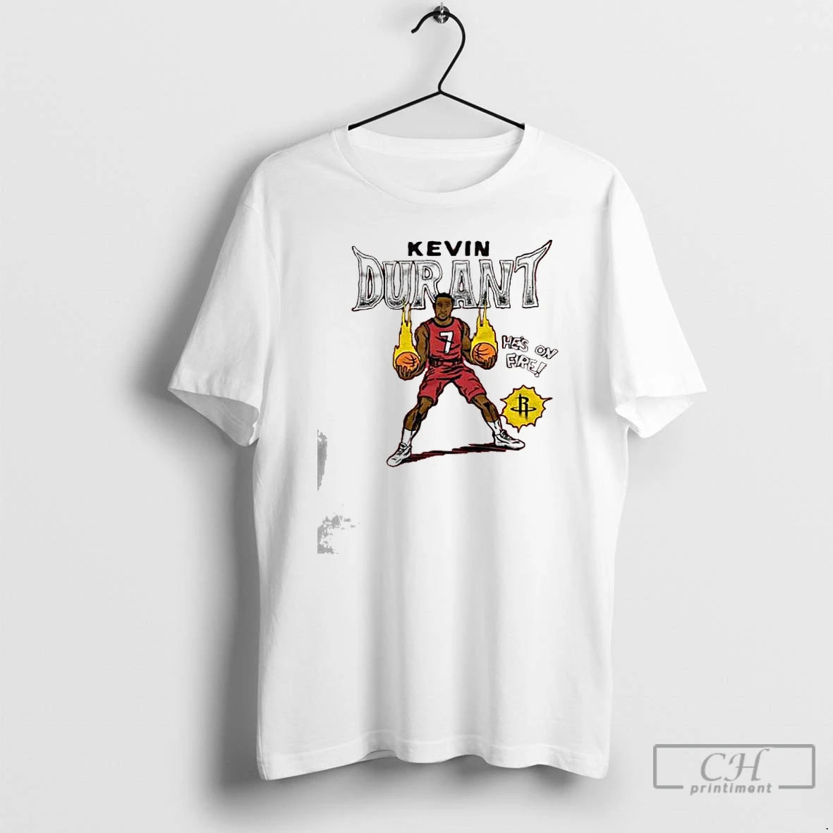 Classic Houston Rockets Comic Book Kevin Durant T Shirts Hoodie Sweatshirt | PurePodTees.com