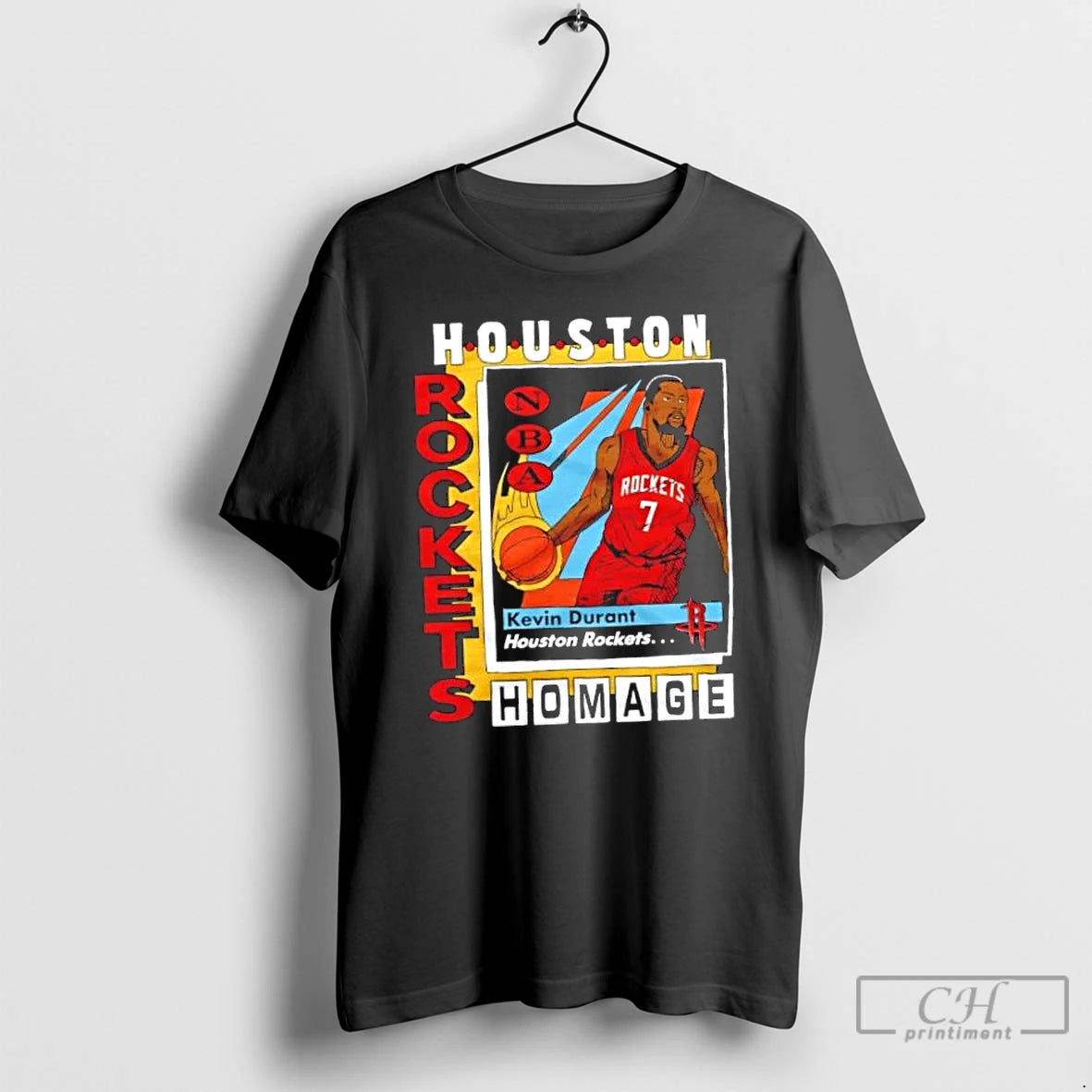 Classic Houston Rockets Kevin Durant Trading Card T Shirts Hoodie Sweatshirt | PurePodTees.com