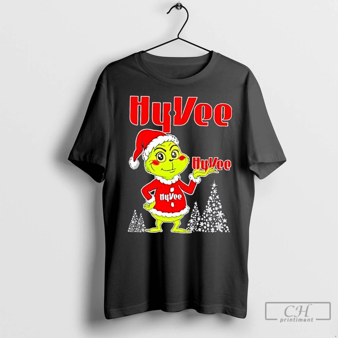 Classic Hyvee And Grinchmas Christmas Tree Shirt Hoodie Sweatshirt | PurePodTees.com