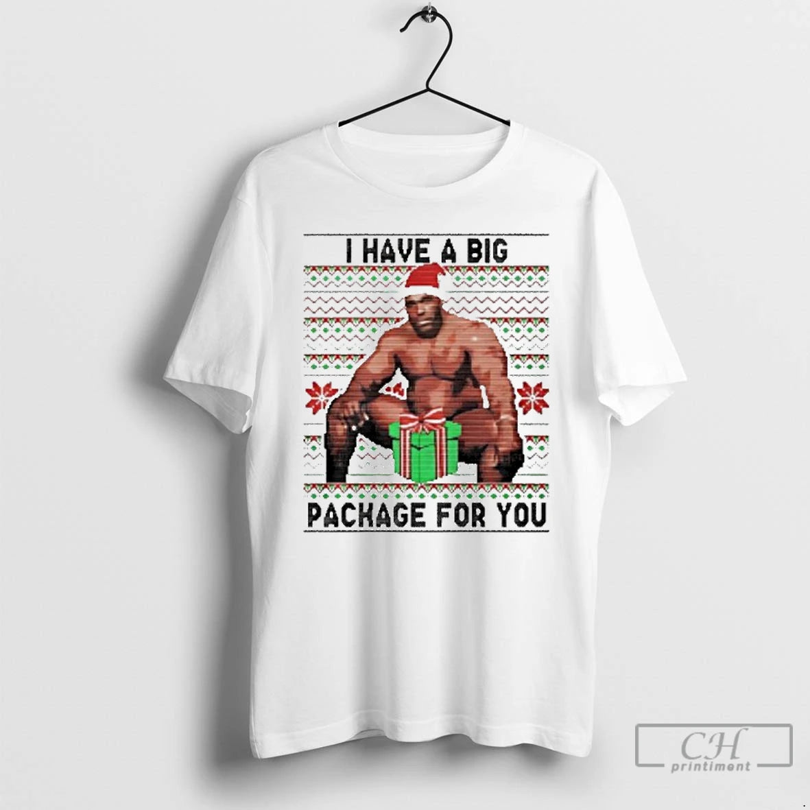 Classic I Have A Big Package For You Ugly Christmas T Shirts Hoodie Sweatshirt | PurePodTees.com