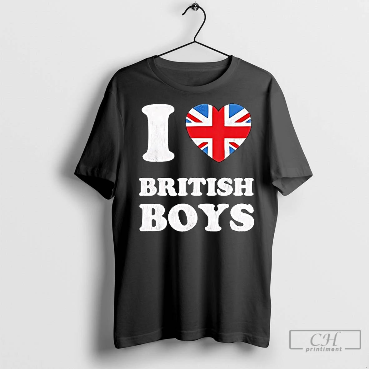 Classic I Love British Boys Inside Flag Shirt Hoodie Sweatshirt | PurePodTees.com