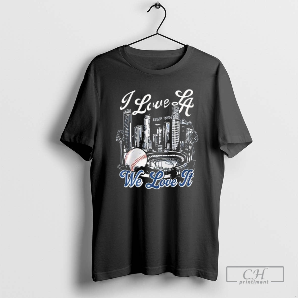 Classic I Love Los Angeles Dodgers We Love World Series Champions 2025 2 Sided Shirt Hoodie Sweatshirt | PurePodTees.com
