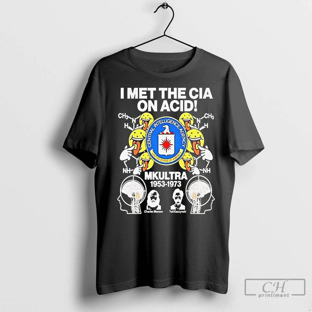 Classic I Met The Cia On Acid Mkultra Central Intelligence Agency Long Sleve Shirt Hoodie Sweatshirt | PurePodTees.com
