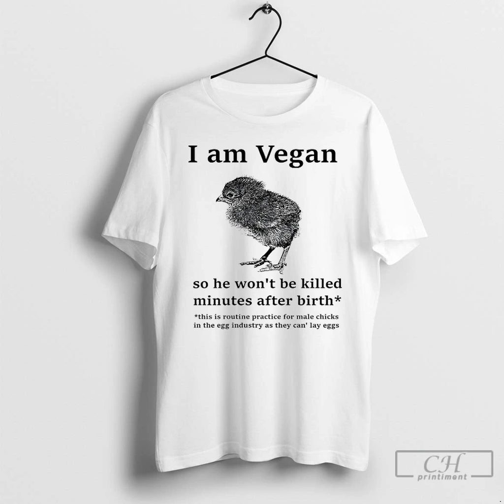 Classic I Am Vegan So He Wont Be Killed Minutes After Birth T Shirts Hoodie Sweatshirt | PurePodTees.com