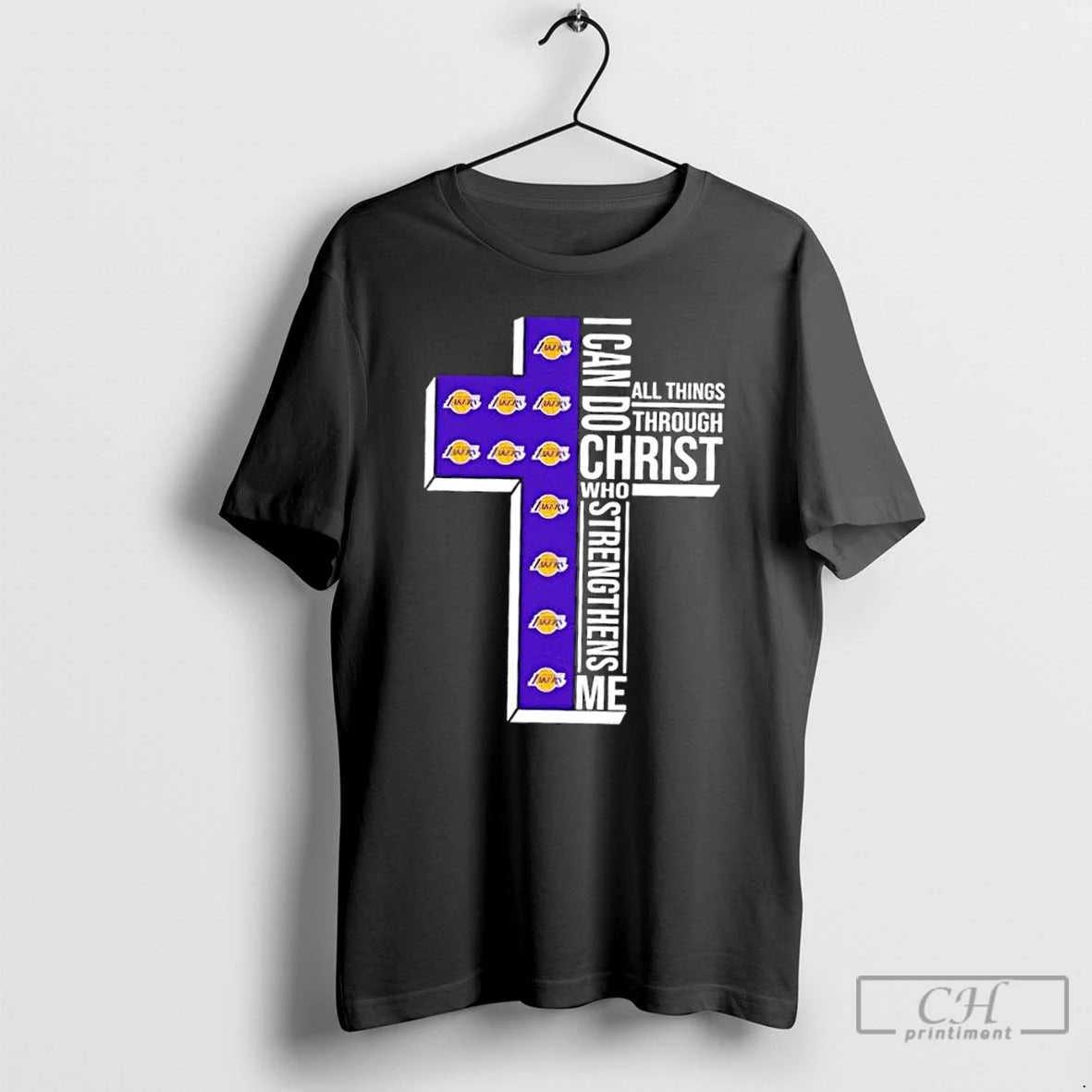 Classic I Can Do All Things Through Christ Who Strengthens Me Los Angeles Lakers Basketball Shirt Hoodie Sweatshirt