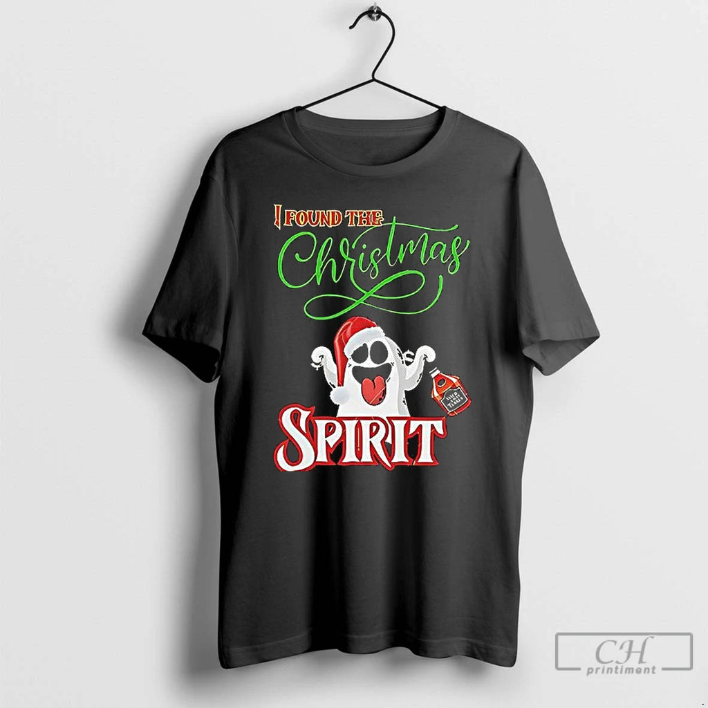 Classic I Found The Christmas Spirit Ghost T Shirts Hoodie Sweatshirt | PurePodTees.com