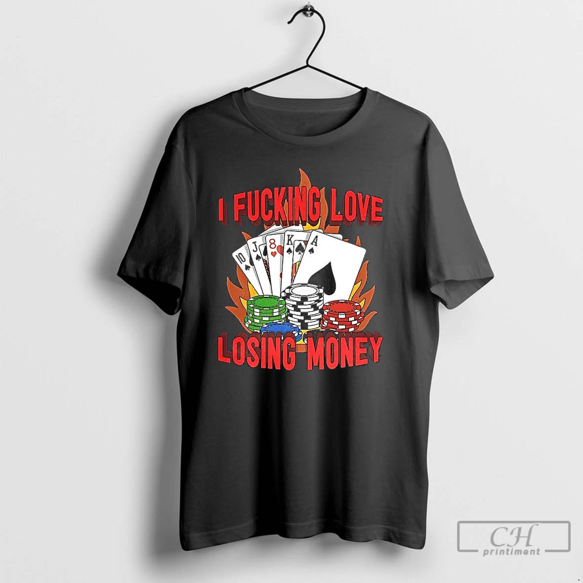 Classic I Fucking Love Losing Money Meme T Shirts Hoodie Sweatshirt | PurePodTees.com