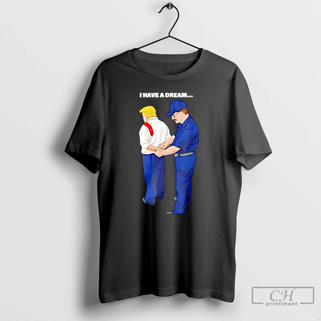 Classic I Have A Dream Trump Is Arrested Cartoon Christmas T Shirts Hoodie Sweatshirt | PurePodTees.com
