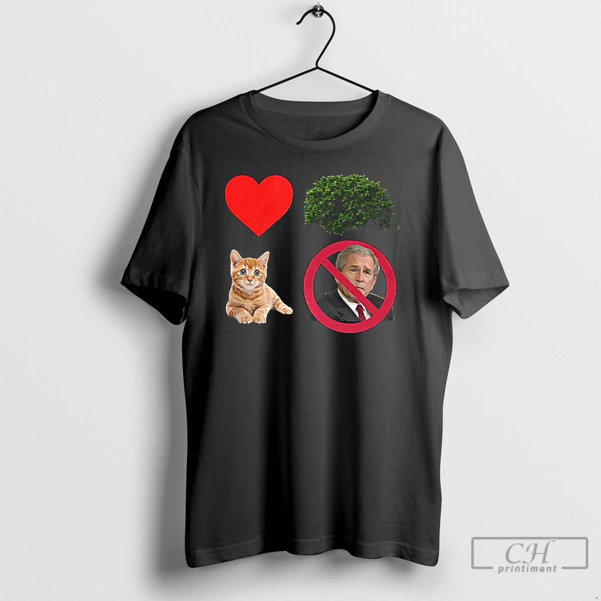 Classic I Heart Bush The Pussy Not The President Sarcastic T Shirts Hoodie Sweatshirt | PurePodTees.com