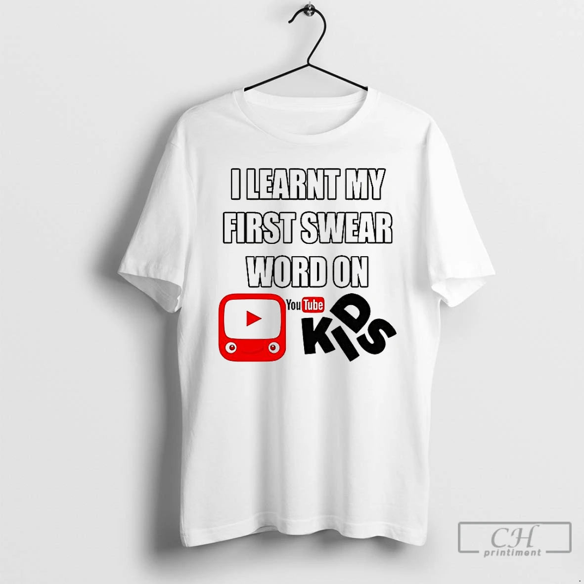 Classic I Learnt My First Swear Word On Kids Youtube Shirt Hoodie Sweatshirt | PurePodTees.com