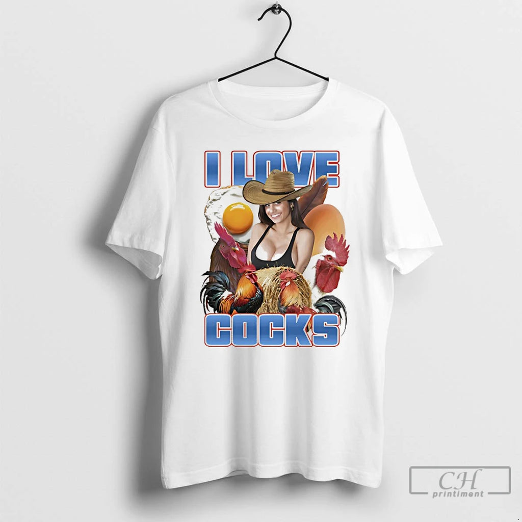 Classic I Love Cocks Graphic T Shirts Hoodie Sweatshirt | PurePodTees.com