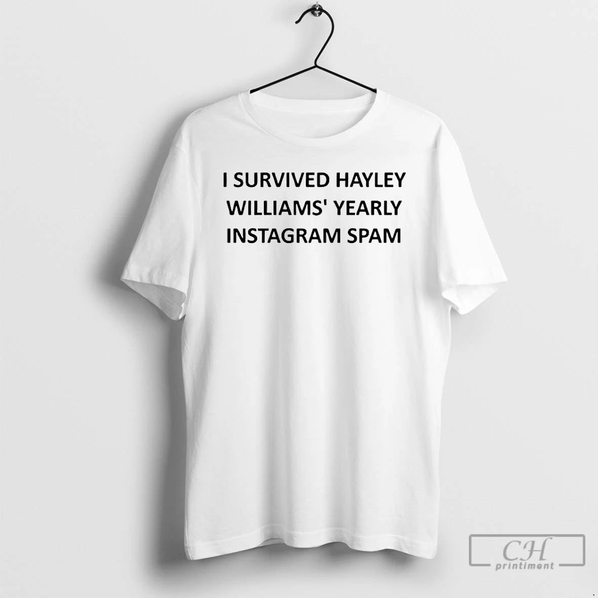 Classic I Survived Hayley Williams Yearly Instagram Spam T Shirts Hoodie Sweatshirt | PurePodTees.com
