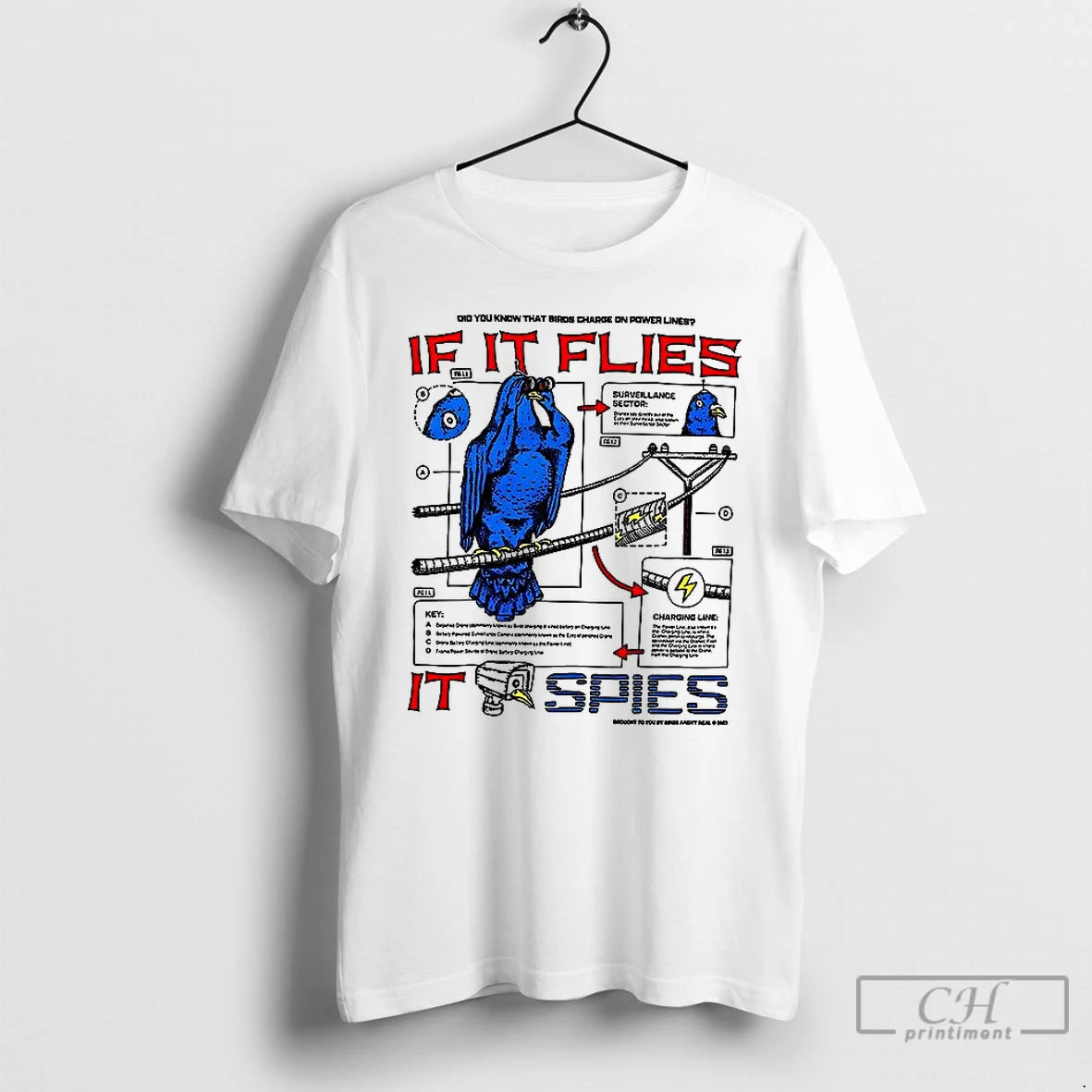 Classic If It Flies It Spies Shirt Hoodie Sweatshirt | PurePodTees.com