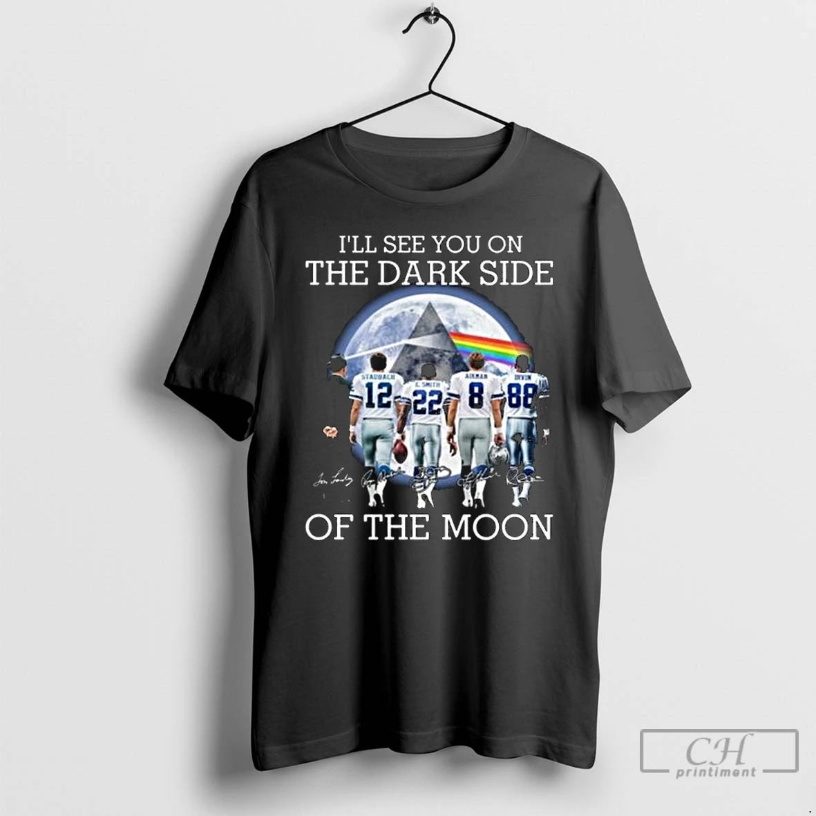 Classic Ill See You On The Dark Side Of The Moon Dallas Cowboys Legends Signatures Shirt Hoodie Sweatshirt | PurePodTees.com