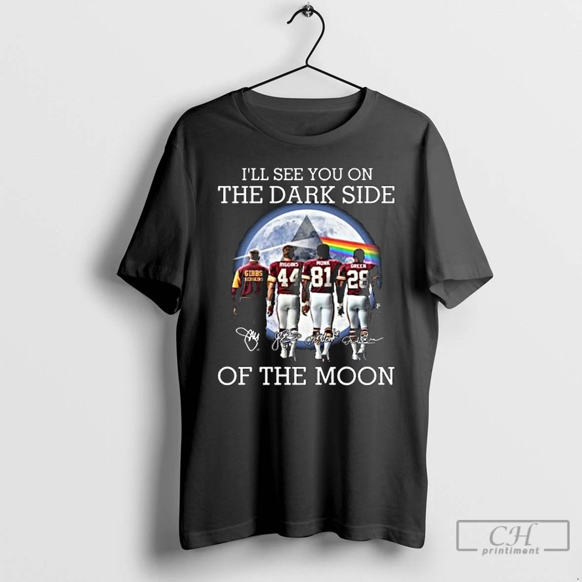 Classic Ill See You On The Dark Side Of The Moon Washington Redskins Legends Signatures Shirt Hoodie Sweatshirt