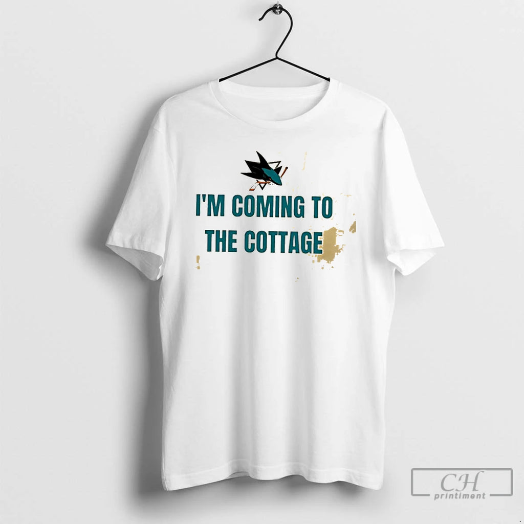 Classic Im Coming To The Cottage San Jose Sharks Funny Hockey