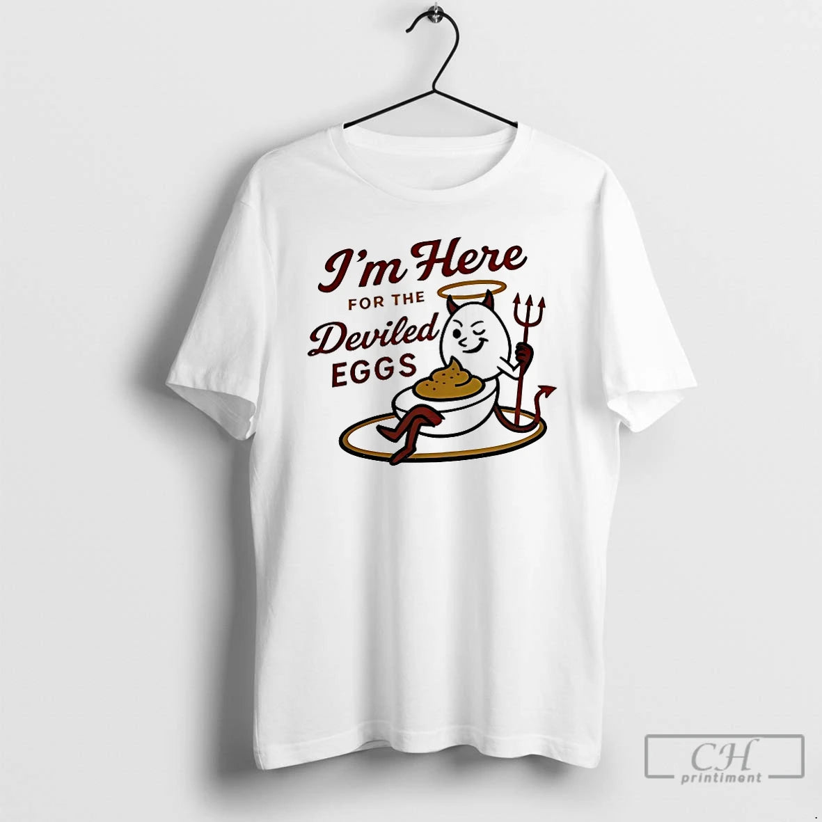 Classic Im Here For The Deviled Eggs Shirt Hoodie Sweatshirt | PurePodTees.com