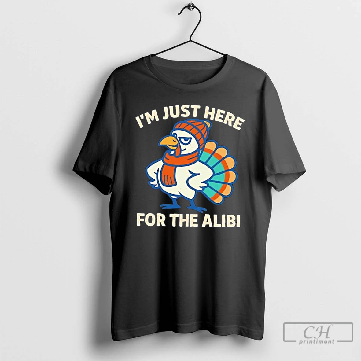 Classic Im Just Here For The Alibi Shirt Hoodie Sweatshirt | PurePodTees.com