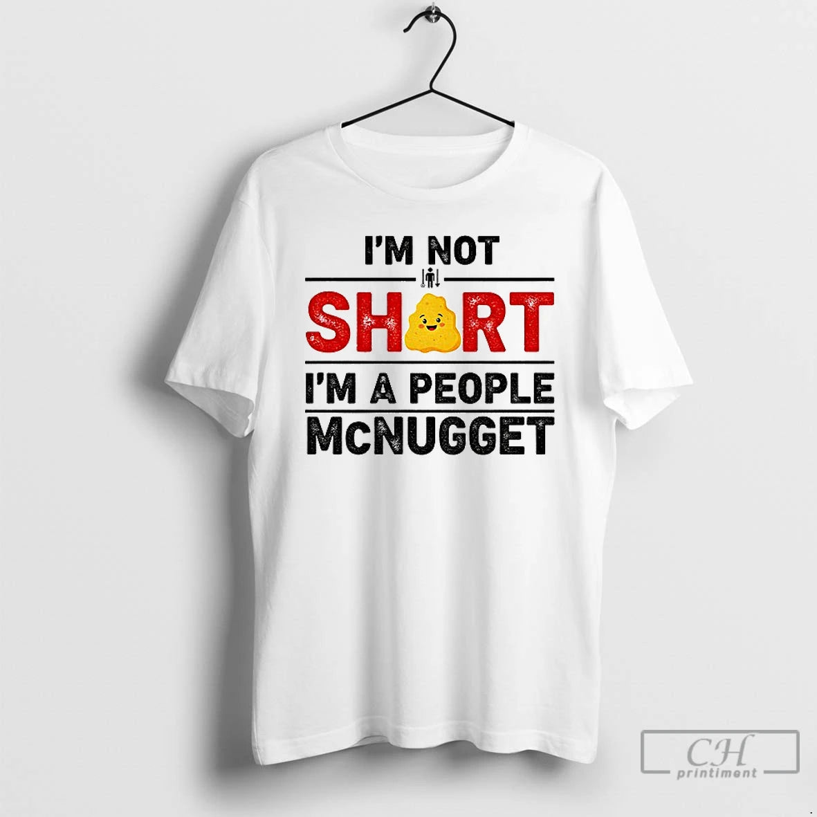 Classic Im Not Short Im A People Mcnugget T Shirts Hoodie Sweatshirt | PurePodTees.com