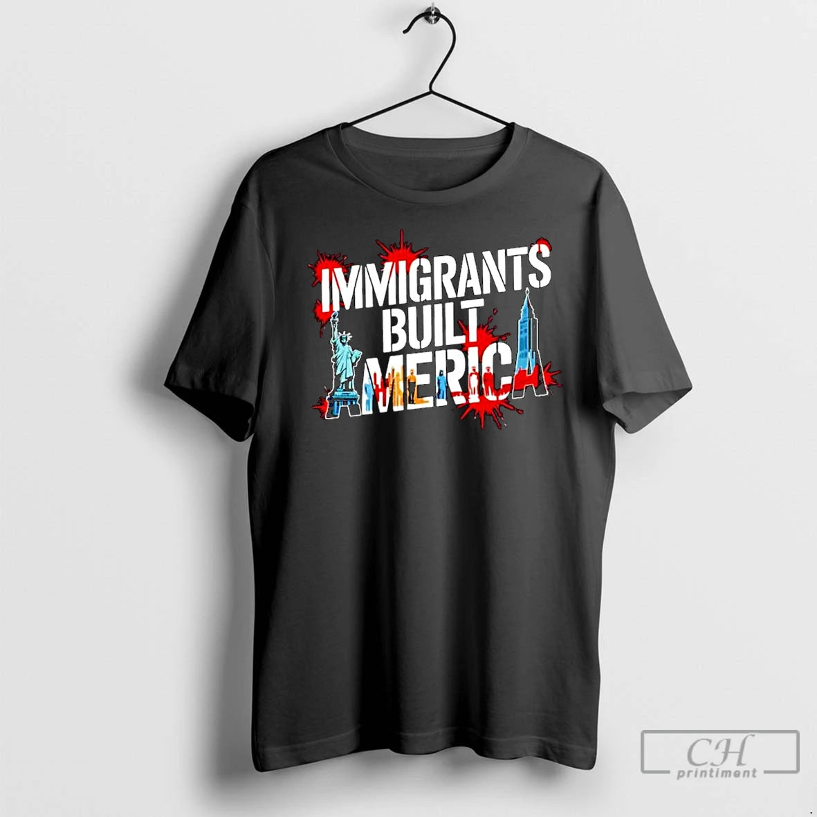 Classic Immigrants Built America Ornaments Shirt Hoodie Sweatshirt | PurePodTees.com