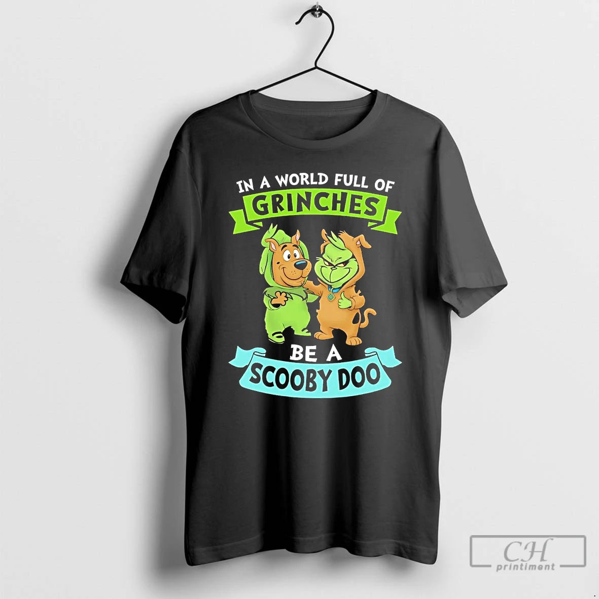 Classic In A World Full Of Grinches Be A Scooby Doo T Shirts Hoodie Sweatshirt | PurePodTees.com