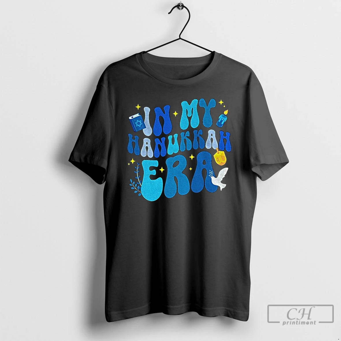 Classic In My Hanukkah Era Celebrating Hanukkah T Shirts Hoodie Sweatshirt | PurePodTees.com