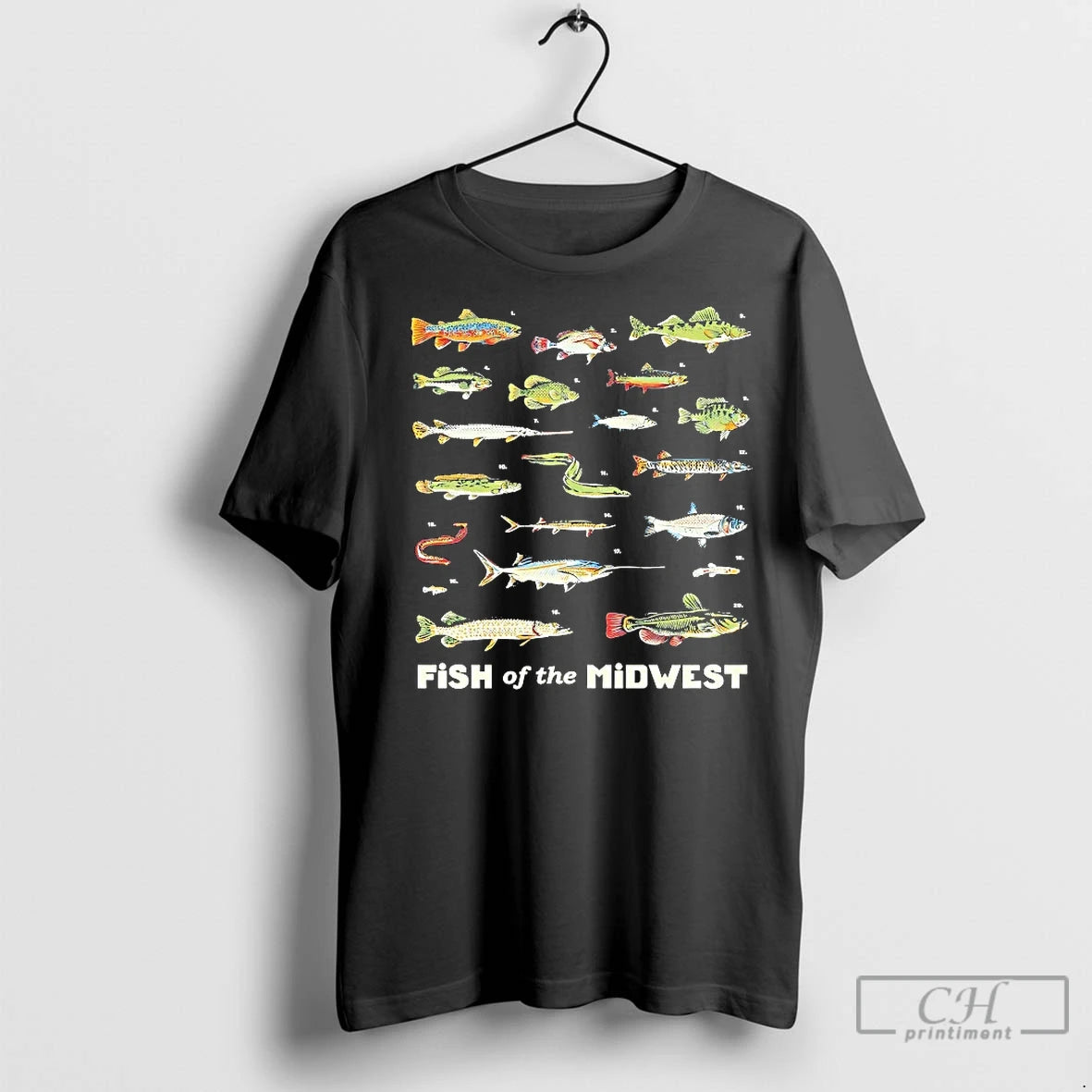 Classic Indiana Fish Of The Midwest Shirt Hoodie Sweatshirt | PurePodTees.com