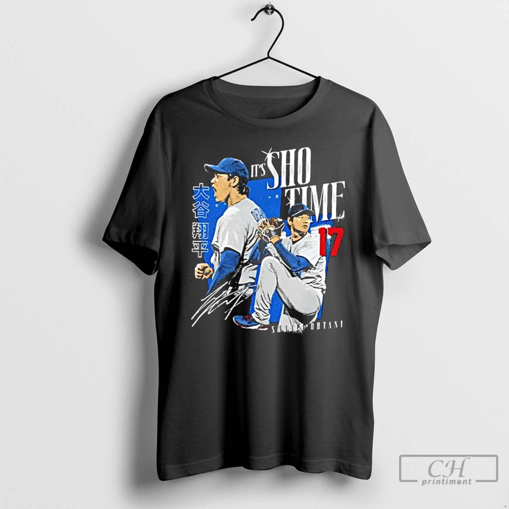 Classic Its Sho Time Los Angeles Dodgers Shohei Ohtani Signature T Shirts