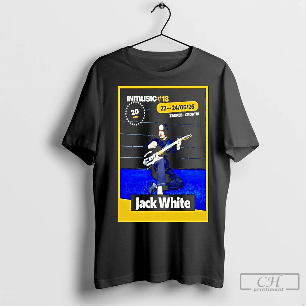Classic Jack White Zagreb Croatia June 22 24 2026 Shirt Hoodie Sweatshirt | PurePodTees.com