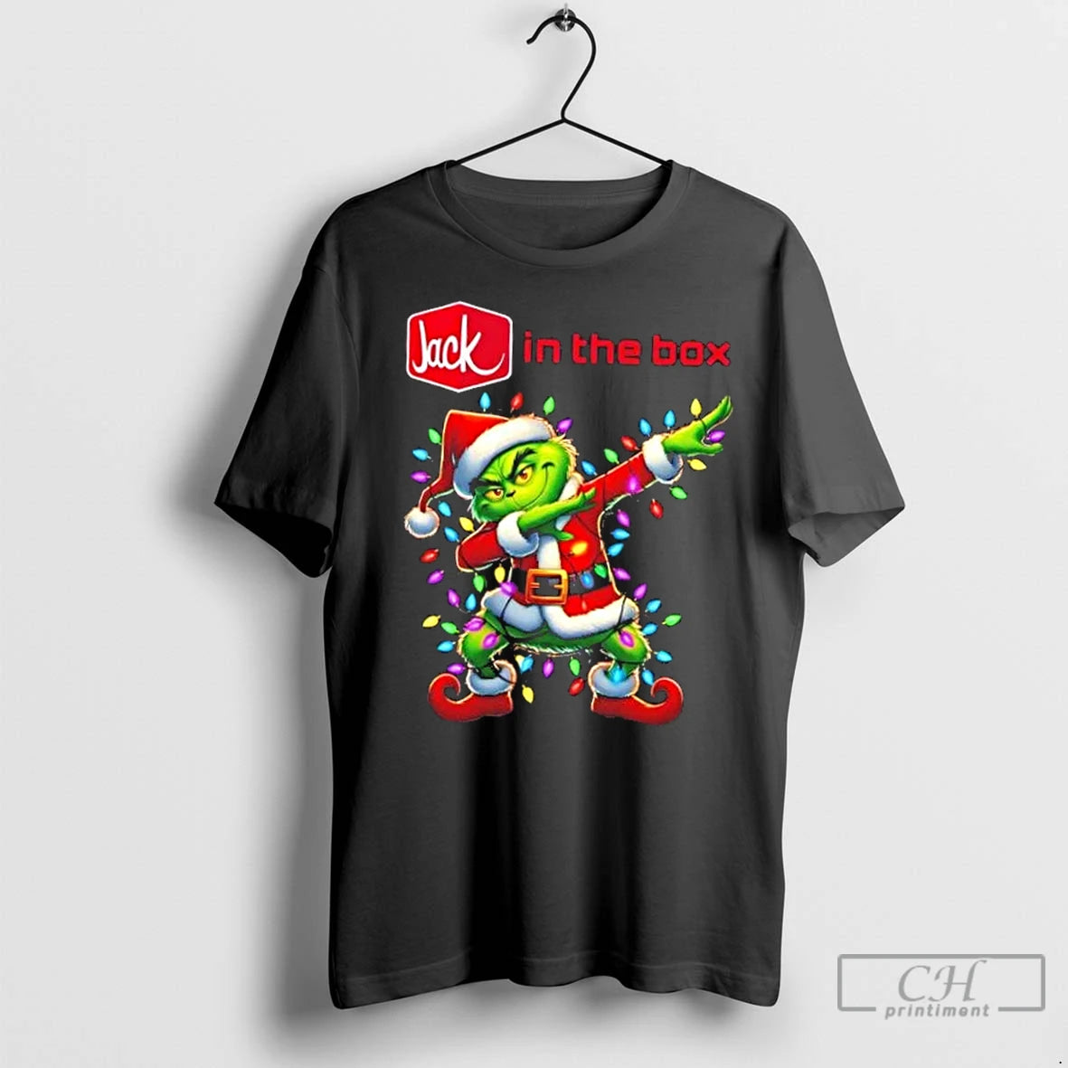 Classic Jack In The Box X Grinch Dabbing Merry Christmas Shirt Hoodie Sweatshirt | PurePodTees.com