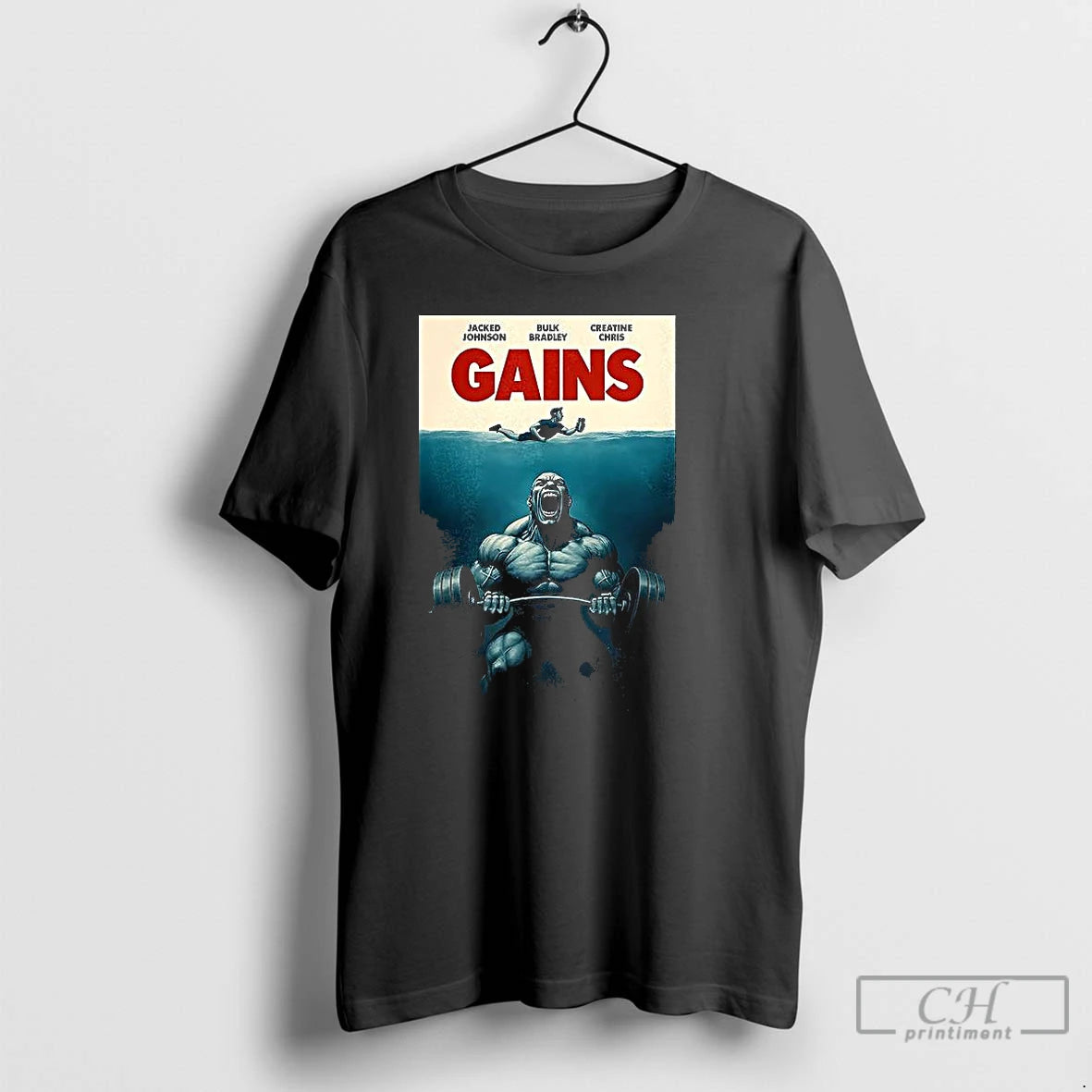 Classic Jacked Johnson Bulk Bradley Creatine Chris Gains Parody T Shirts Hoodie Sweatshirt | PurePodTees.com