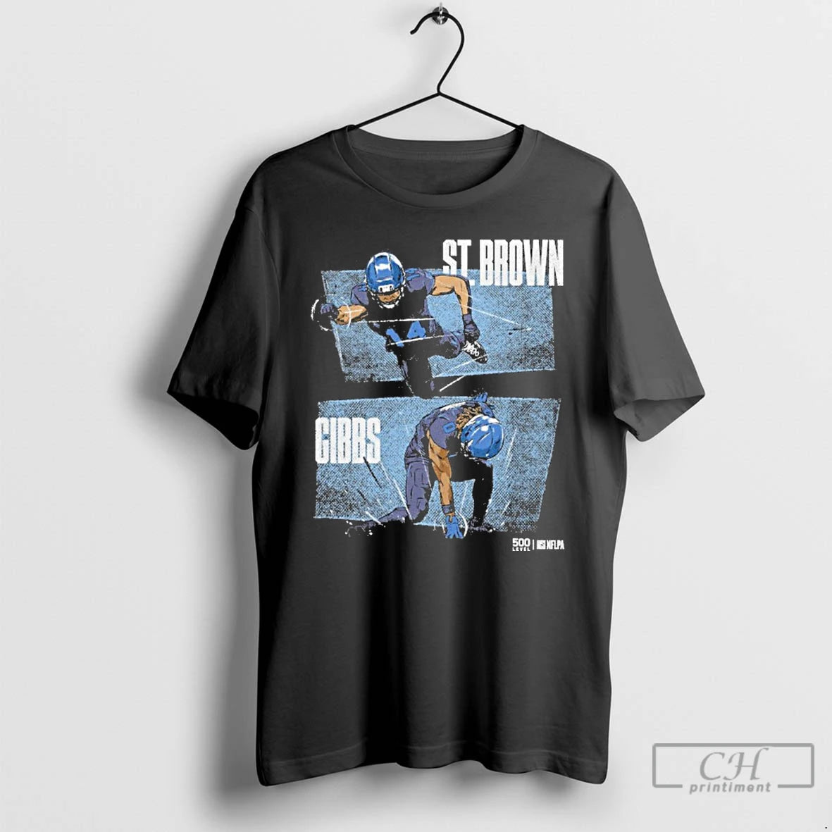 Classic Jahmyr Gibbs Amon Ra St Brown Detroit Lions Dynamic Duo T Shirts Hoodie Sweatshirt | PurePodTees.com