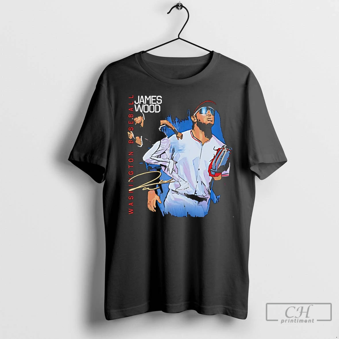 Classic James Wood Washington Baseball Signature Christmas Ornaments Shirt Hoodie Sweatshirt | PurePodTees.com