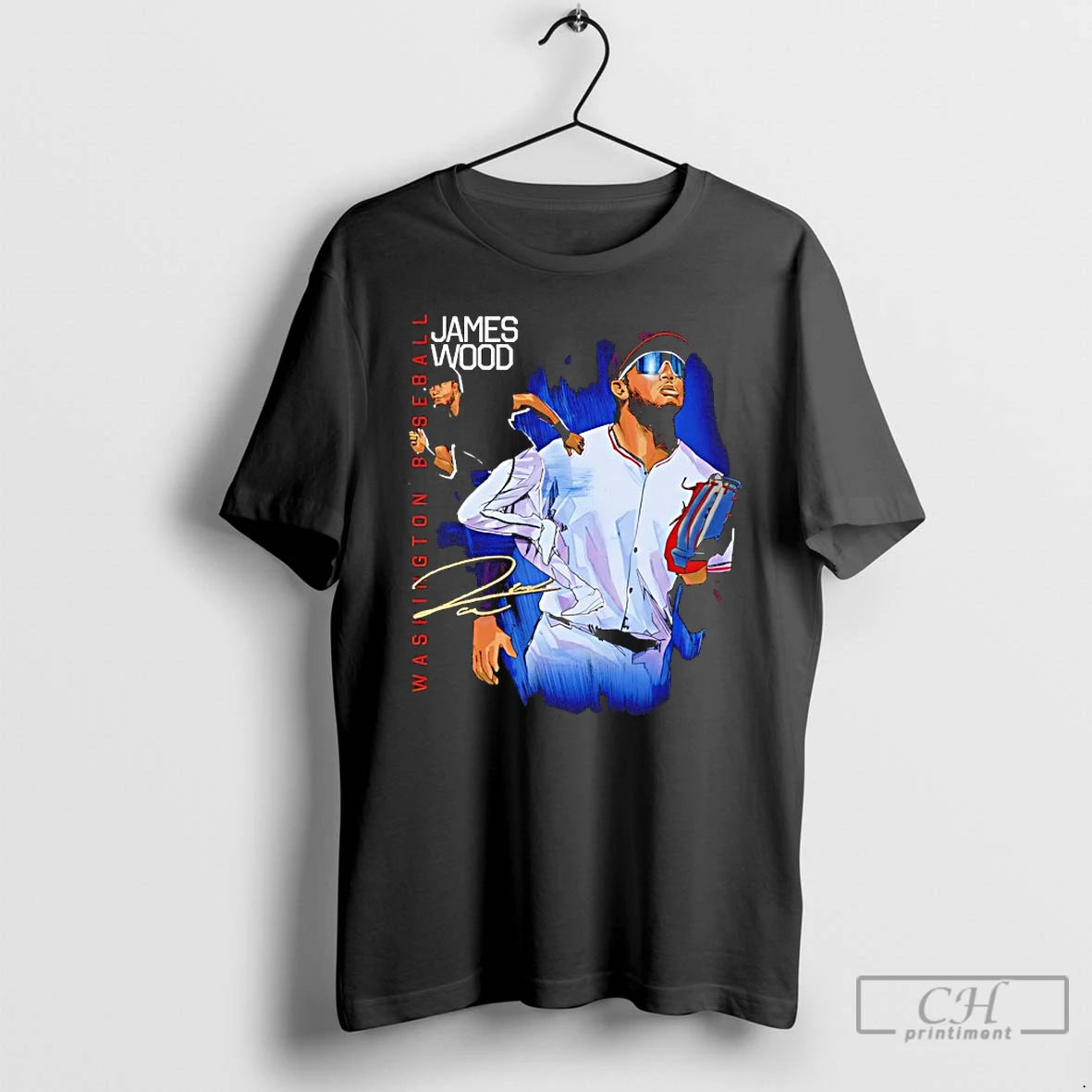 Classic James Wood Washington Nationals Baseball Autographed Classic T Shirts Hoodie Sweatshirt | PurePodTees.com