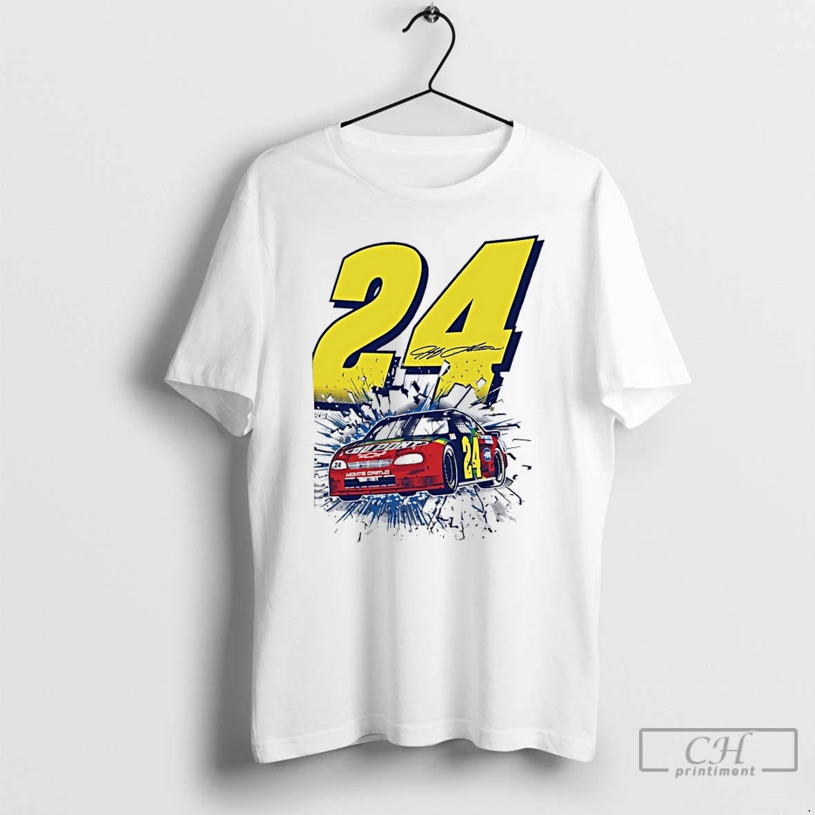 Classic Jeff Gordon 24 Race Day Foundation Autographed T Shirts Hoodie Sweatshirt | PurePodTees.com