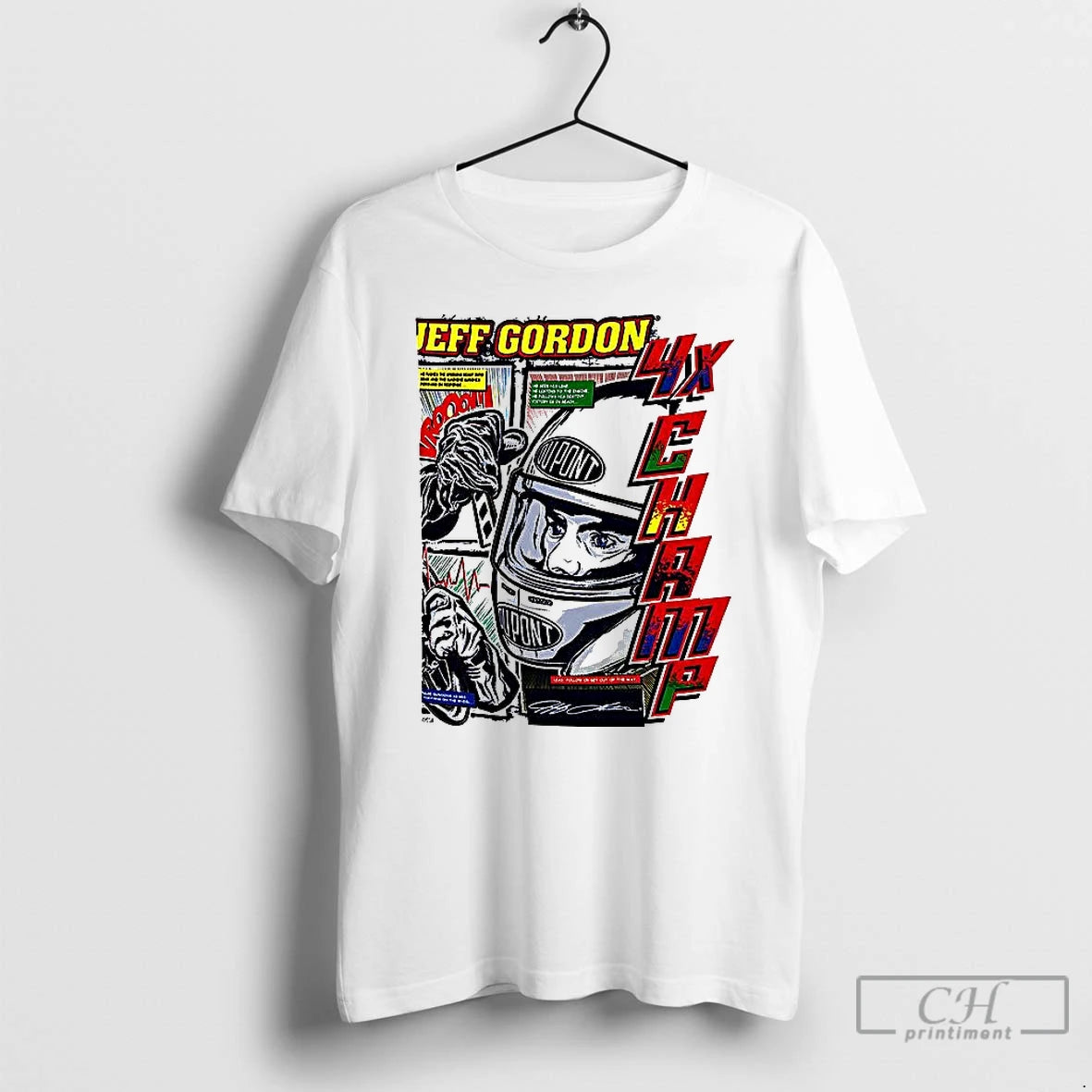 Classic Jeff Gordon 4x Champ 2025 T Shirts Hoodie Sweatshirt | PurePodTees.com
