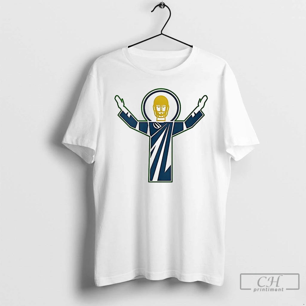 Classic Jesus Notre Dame Football T Shirts Hoodie Sweatshirt | PurePodTees.com