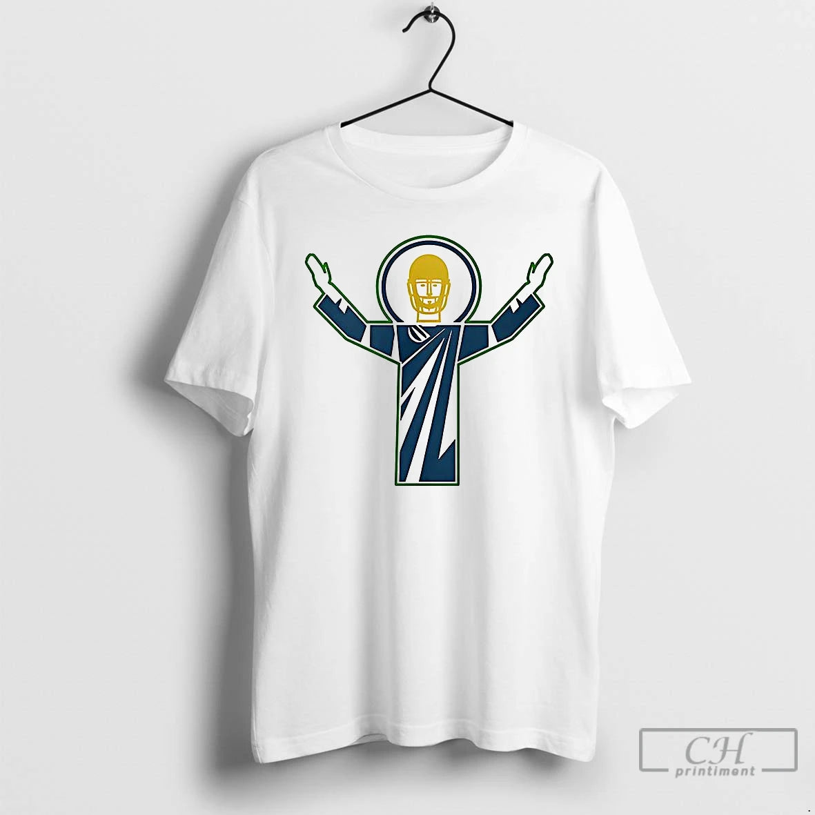 Classic Jesus Notre Dame Football T Shirts Hoodie Sweatshirt | PurePodTees.com