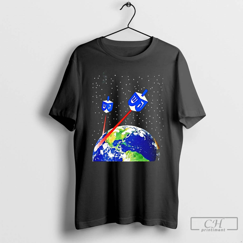 Classic Jewish Space Laser Earth T Shirts Hoodie Sweatshirt | PurePodTees.com