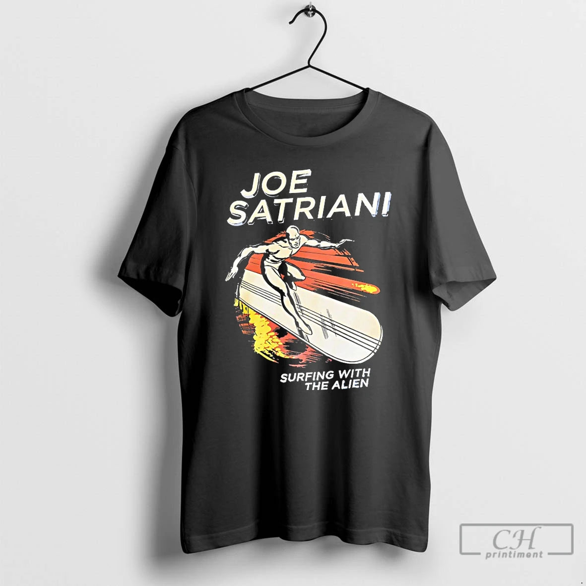 Classic Joe Satriani Surfing With The Alien T Shirts Hoodie Sweatshirt | PurePodTees.com